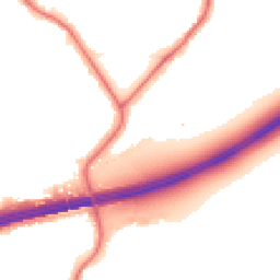 Night-time road noise heatmap for UB2 4JW