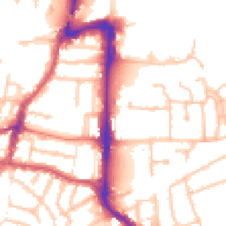 Daytime road noise heatmap for UB2 4QE