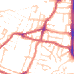 Daytime road noise heatmap for UB2 5NX