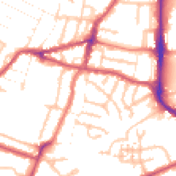 Daytime road noise heatmap for UB2 5PX