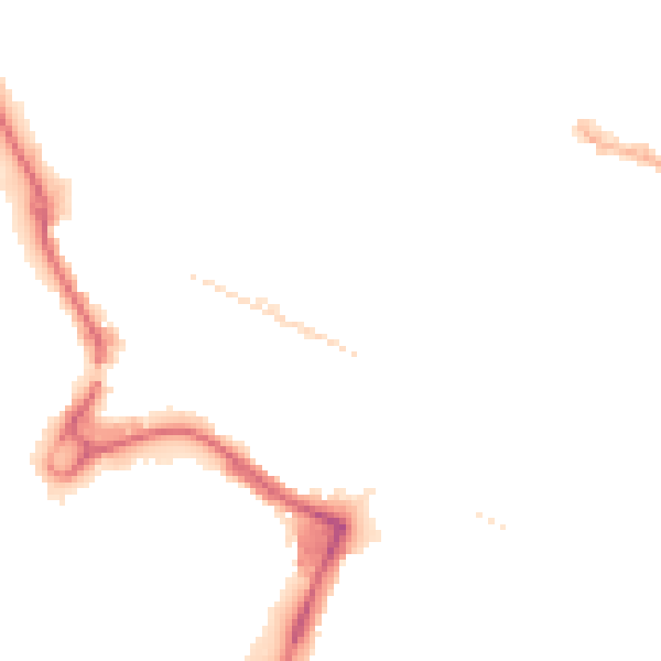 Night-time road noise heatmap for UB3 1DB