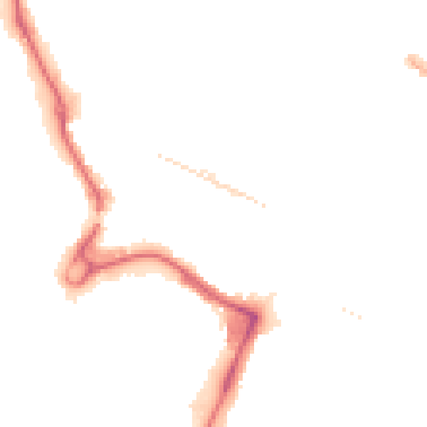 Night-time road noise heatmap for UB3 1DR