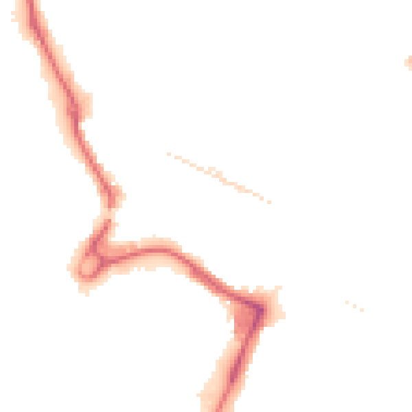 Night-time road noise heatmap for UB3 1DT