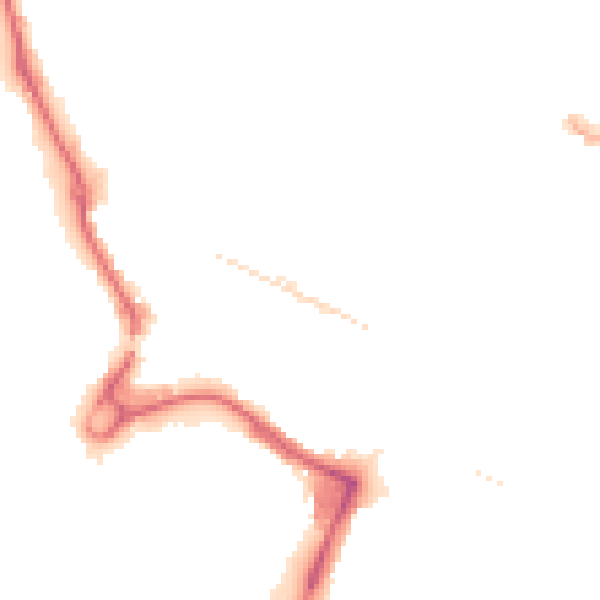 Night-time road noise heatmap for UB3 1DZ