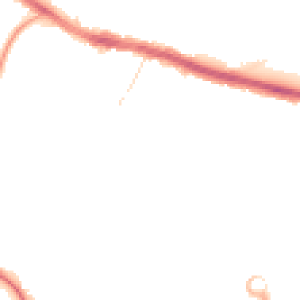 Night-time road noise heatmap for UB3 2PP