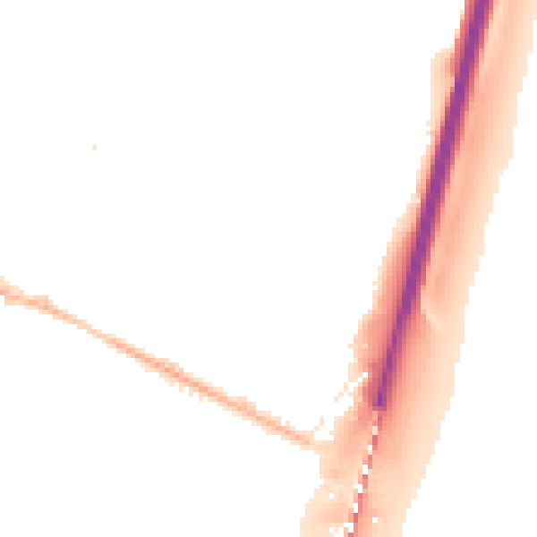 Night-time road noise heatmap for UB3 3JD