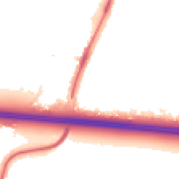 Night-time road noise heatmap for UB3 4EZ