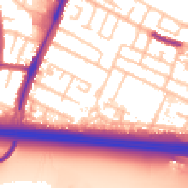 Daytime road noise heatmap for UB3 4LT