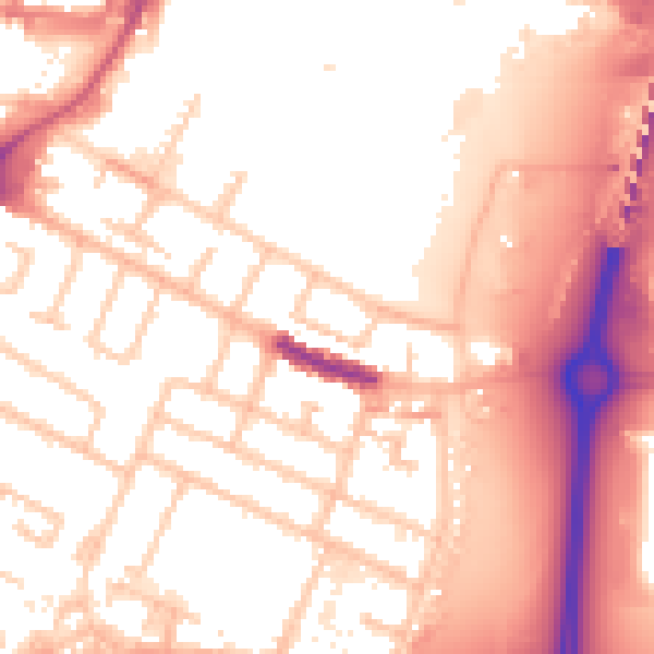 Daytime road noise heatmap for UB3 4QP
