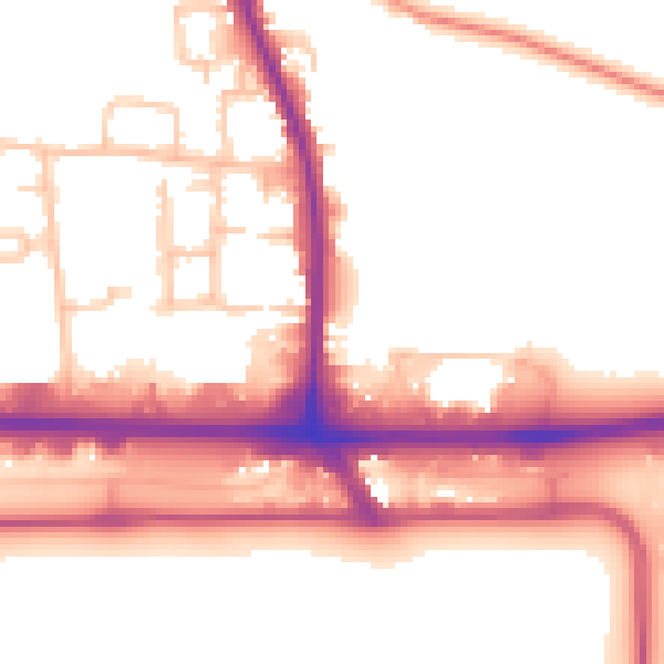 Daytime road noise heatmap for UB3 5DL