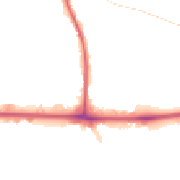 Night-time road noise heatmap for UB3 5DL