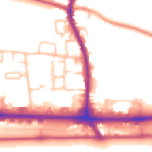 Daytime road noise heatmap for UB3 5LG