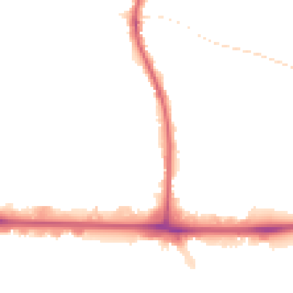Night-time road noise heatmap for UB3 5LG
