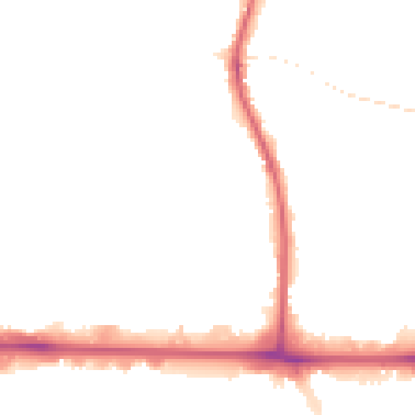 Night-time road noise heatmap for UB3 5LQ