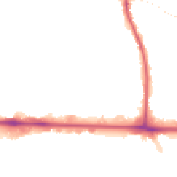 Night-time road noise heatmap for UB3 5NG