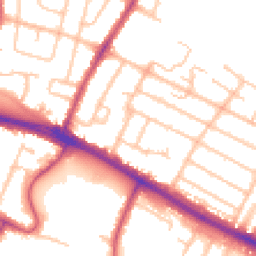 Daytime road noise heatmap for UB4 0AQ