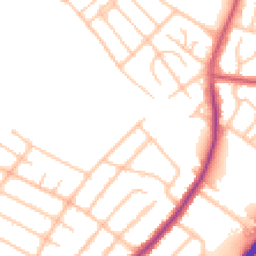 Daytime road noise heatmap for UB4 0BH