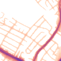 Daytime road noise heatmap for UB4 0BW