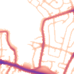Daytime road noise heatmap for UB4 8AN