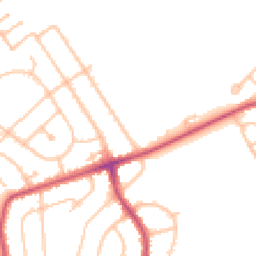 Daytime road noise heatmap for UB4 8NL
