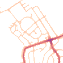 Daytime road noise heatmap for UB4 8NR