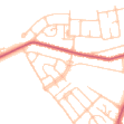 Daytime road noise heatmap for UB4 9JB