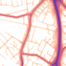 Daytime road noise heatmap for UB4 9LW
