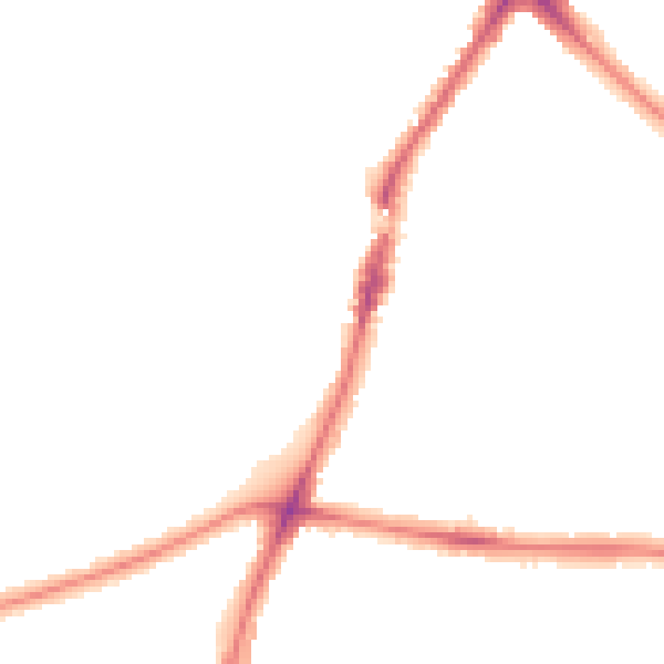 Night-time road noise heatmap for UB6 0HX