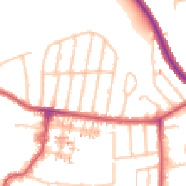 Daytime road noise heatmap for UB6 7BS