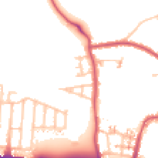 Daytime road noise heatmap for UB6 7FD