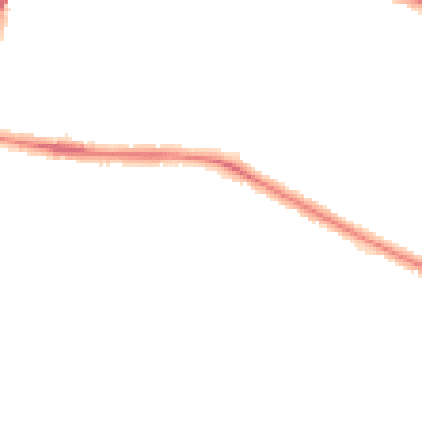 Night-time road noise heatmap for UB6 7QU
