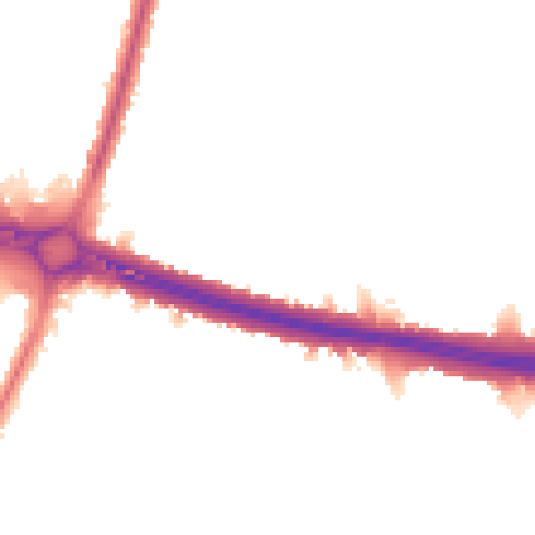 Night-time road noise heatmap for UB6 8BL