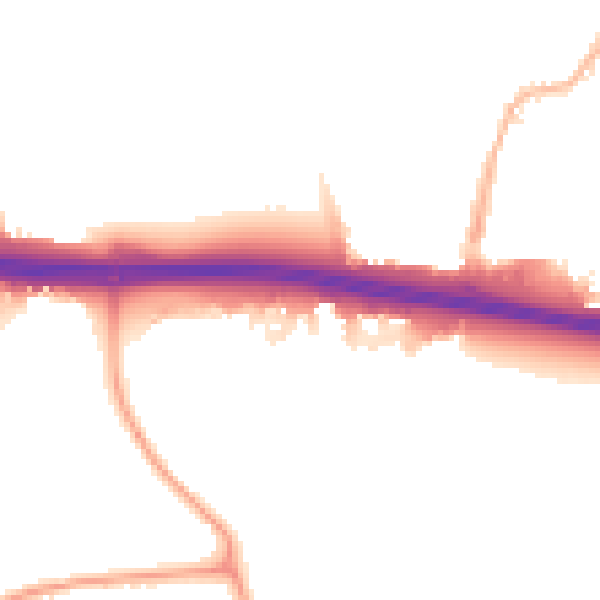 Night-time road noise heatmap for UB6 8GN