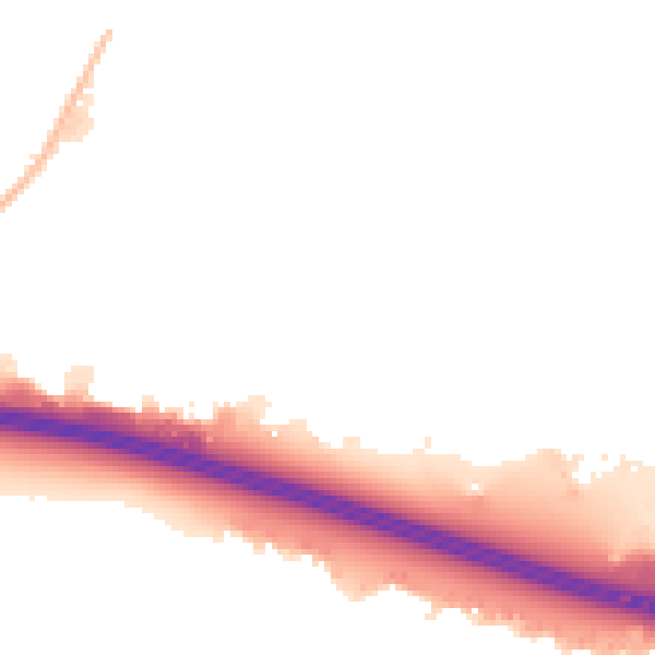 Night-time road noise heatmap for UB6 8LP