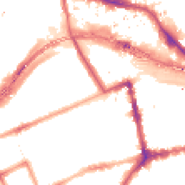 Night-time road noise heatmap for W11 1BJ