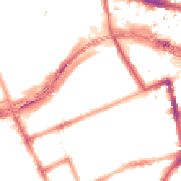 Night-time road noise heatmap for W11 1DE