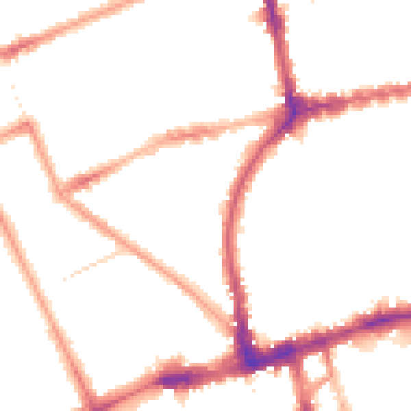 Night-time road noise heatmap for W11 3EA