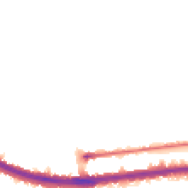 Night-time road noise heatmap for W12 0AB