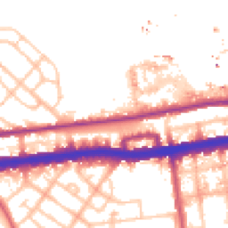 Daytime road noise heatmap for W12 0AN