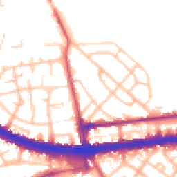 Daytime road noise heatmap for W12 0BB