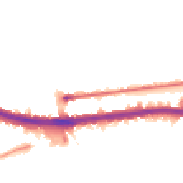 Night-time road noise heatmap for W12 0BJ