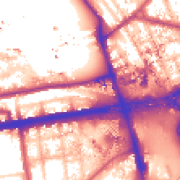 Daytime road noise heatmap for W12 0EZ