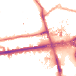 Night-time road noise heatmap for W12 0EZ