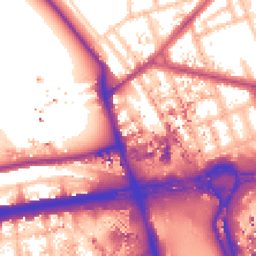 Daytime road noise heatmap for W12 0HF