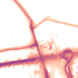 Night-time road noise heatmap for W12 0HF