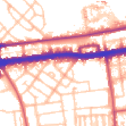 Daytime road noise heatmap for W12 0RU