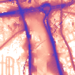 Daytime road noise heatmap for W12 7HZ