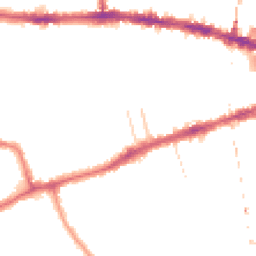 Night-time road noise heatmap for W12 8BN