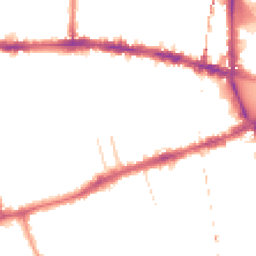 Night-time road noise heatmap for W12 8JB