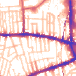 Daytime road noise heatmap for W12 8NG